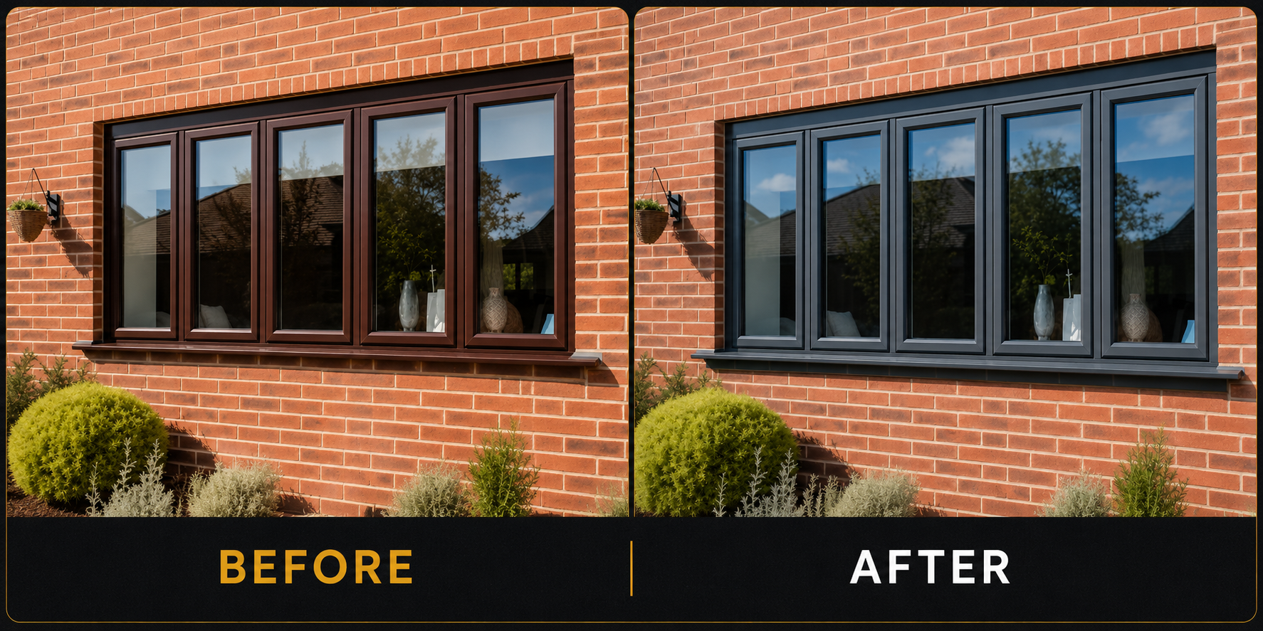 Window spraying project by UPVC Revive